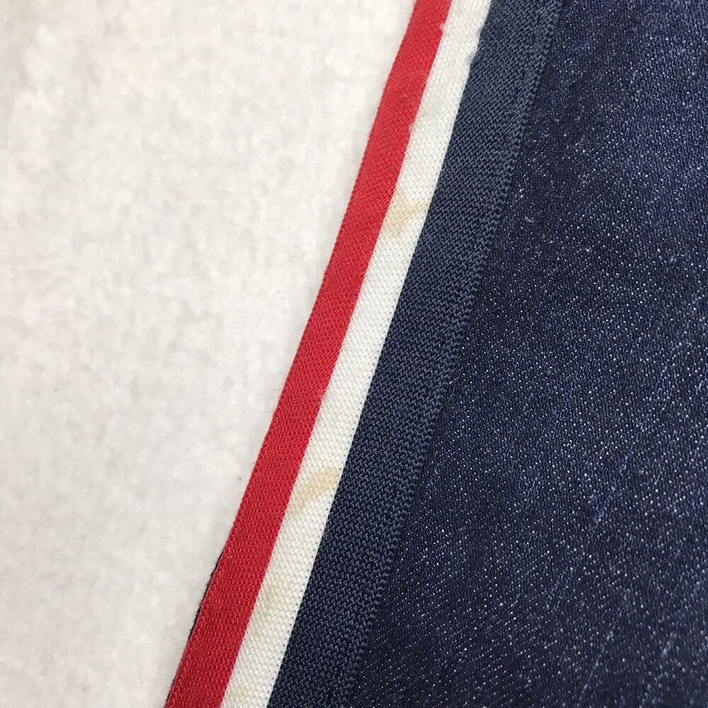 TOMMY HILFIGER Slim Taper Jean Men 33x30 Dark Wash Racing Stripe Honeycomb - Picture 7 of 16